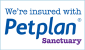 We’re insured with Petplan Sanctuary